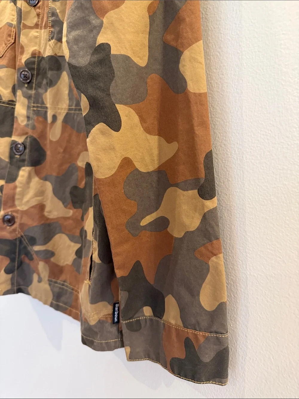 Barbour Camo Field Jacket - Brown Multi - Picture 6 of 11